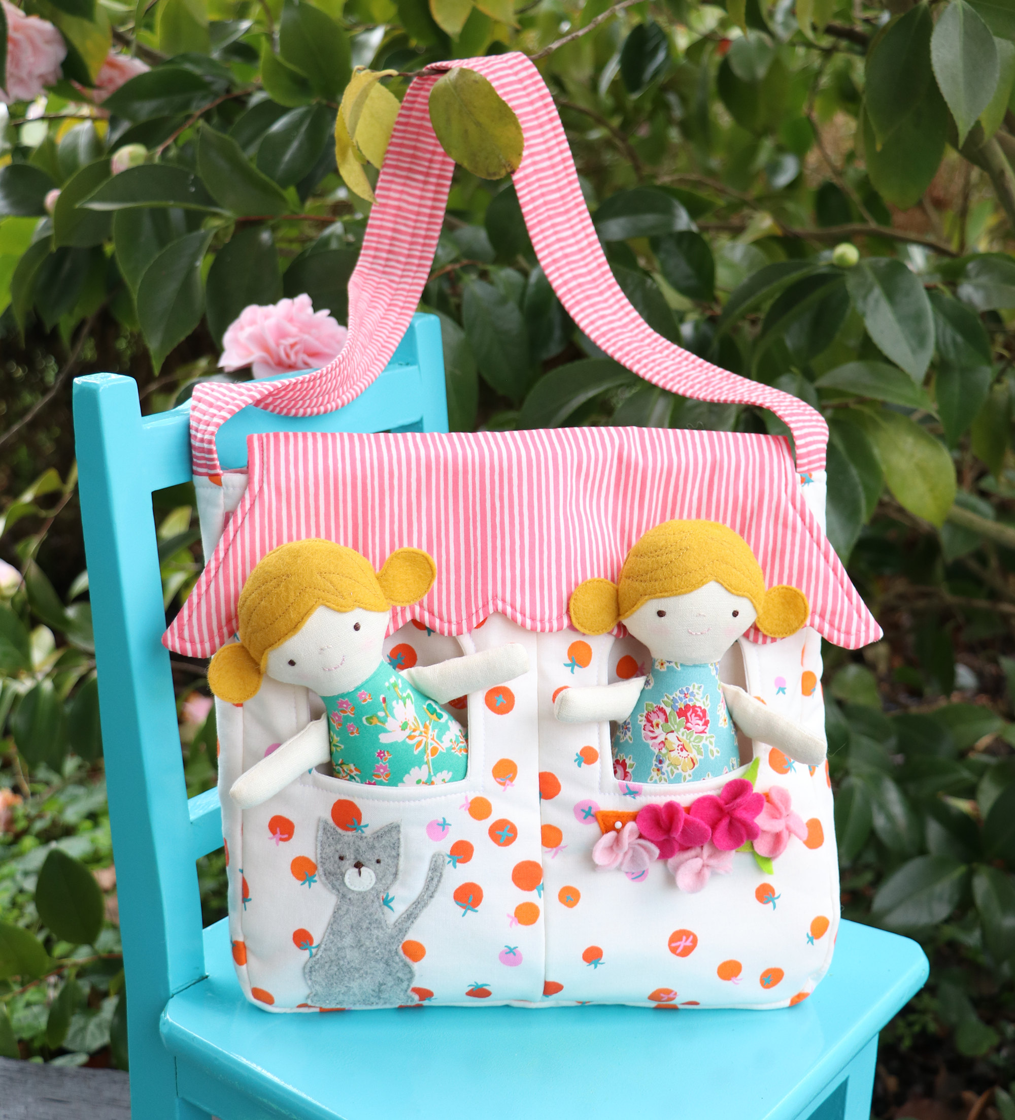 Doll House: doll and bag sewing pattern