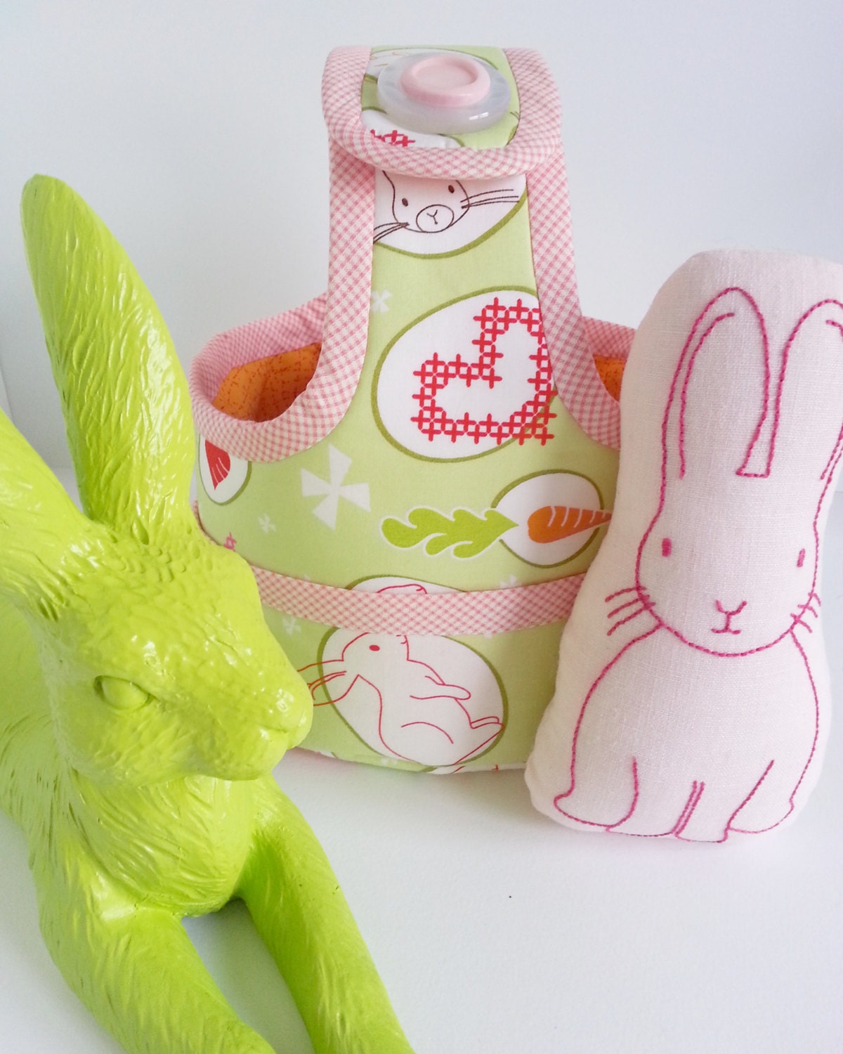 Jingle Bunny: embroidered bunny sewing pattern