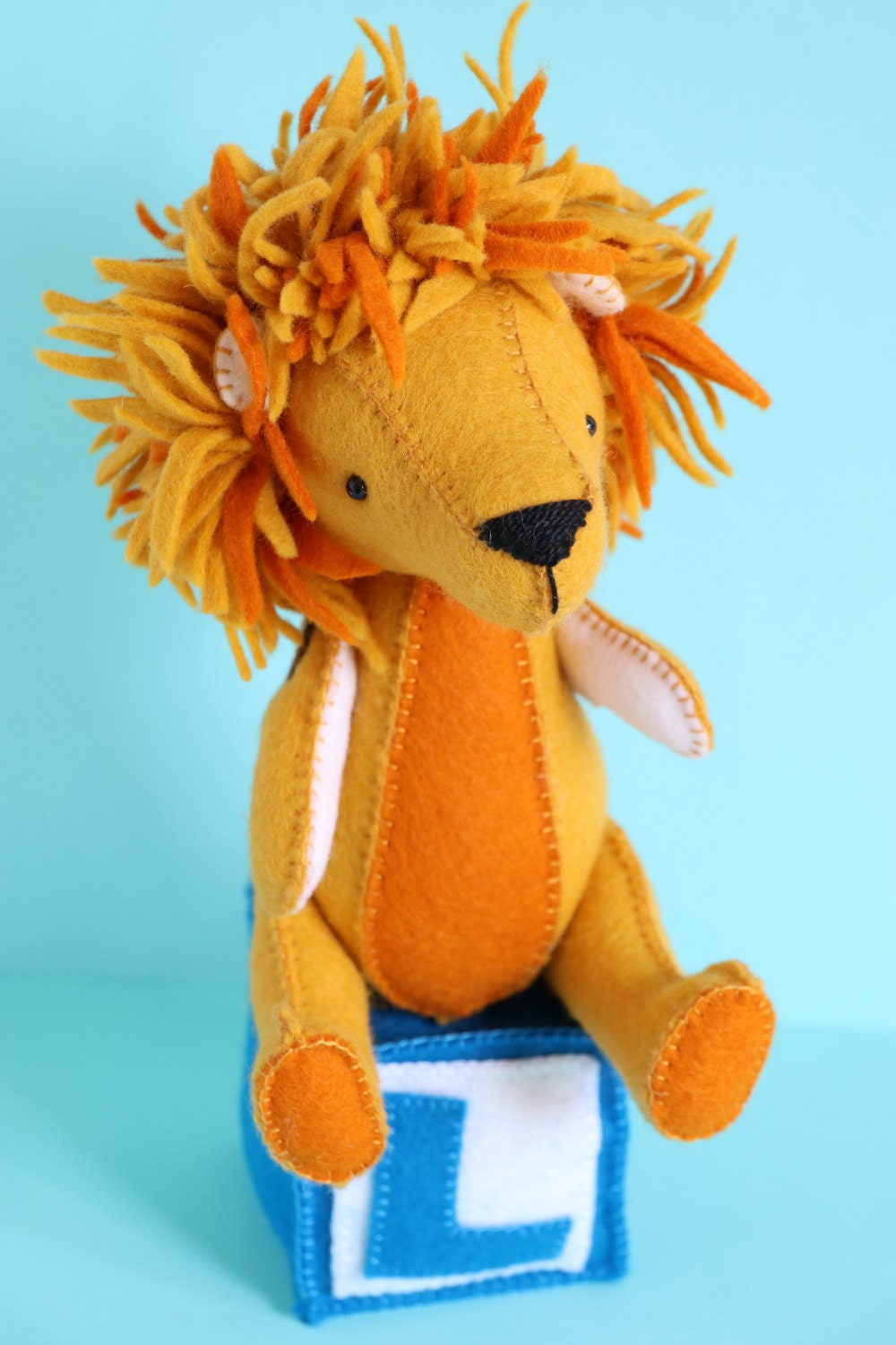 L is for Lion: Lion sewing pattern