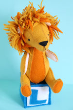 Load image into Gallery viewer, L is for Lion: Lion sewing pattern
