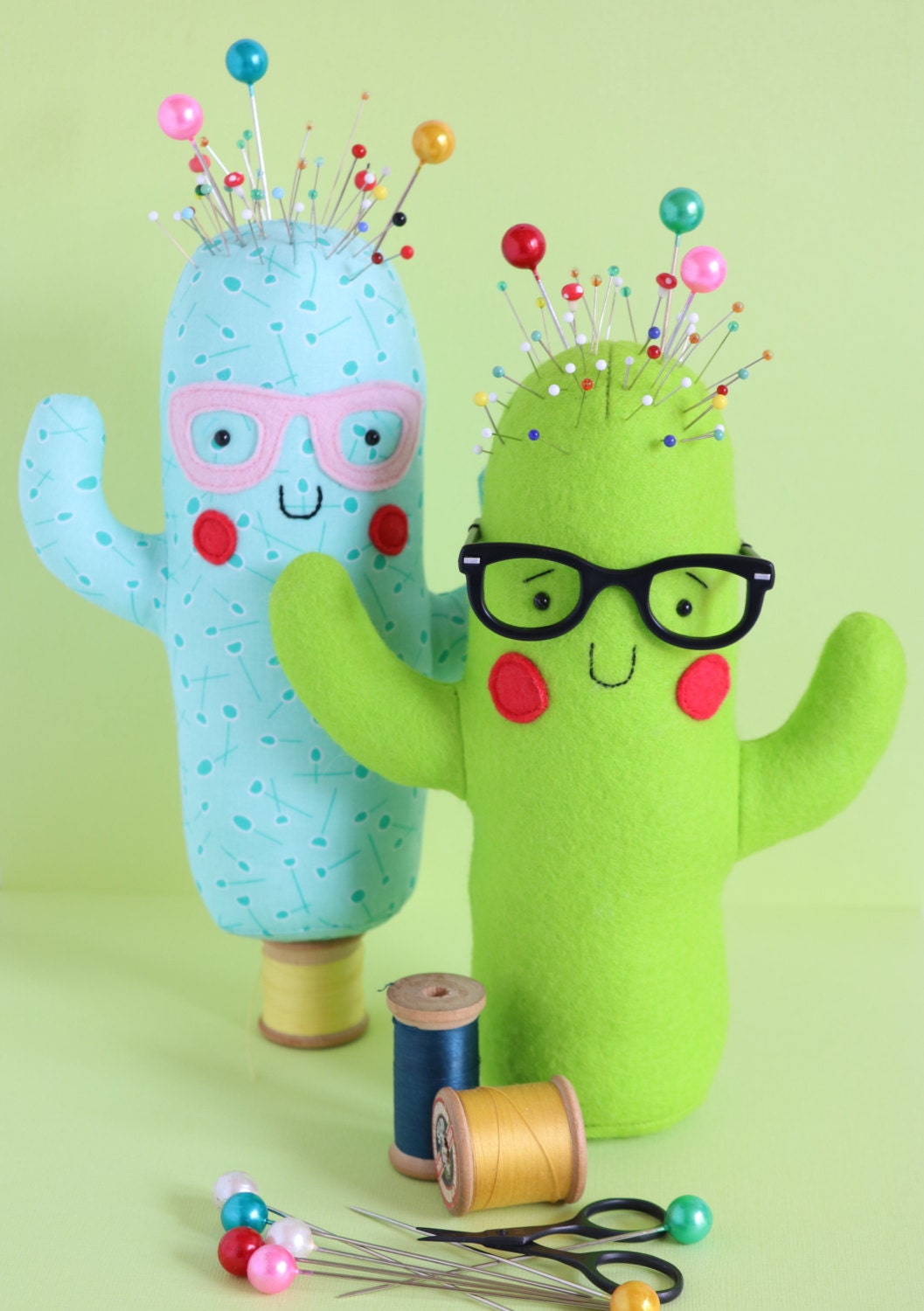 Totally cactus: Cactus pin cushion sewing pattern