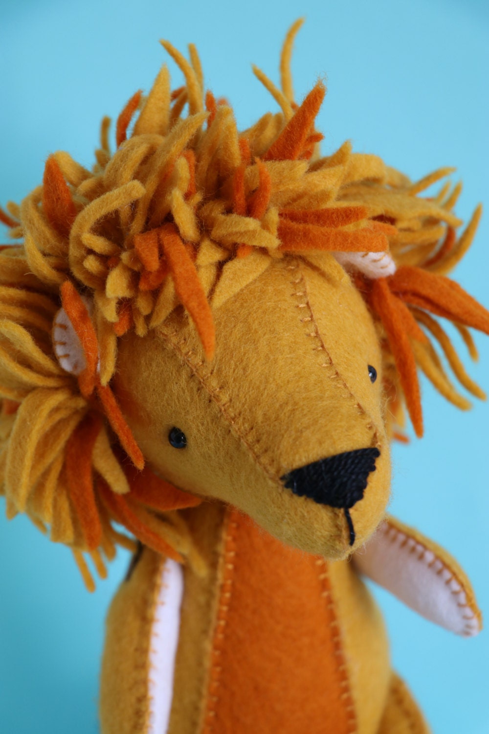 L is for Lion: Lion sewing pattern