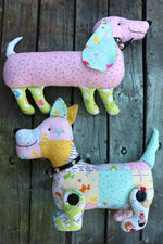 Load image into Gallery viewer, Sally &amp; Smith : Sausage dog and Scotty Dog sewing pattern
