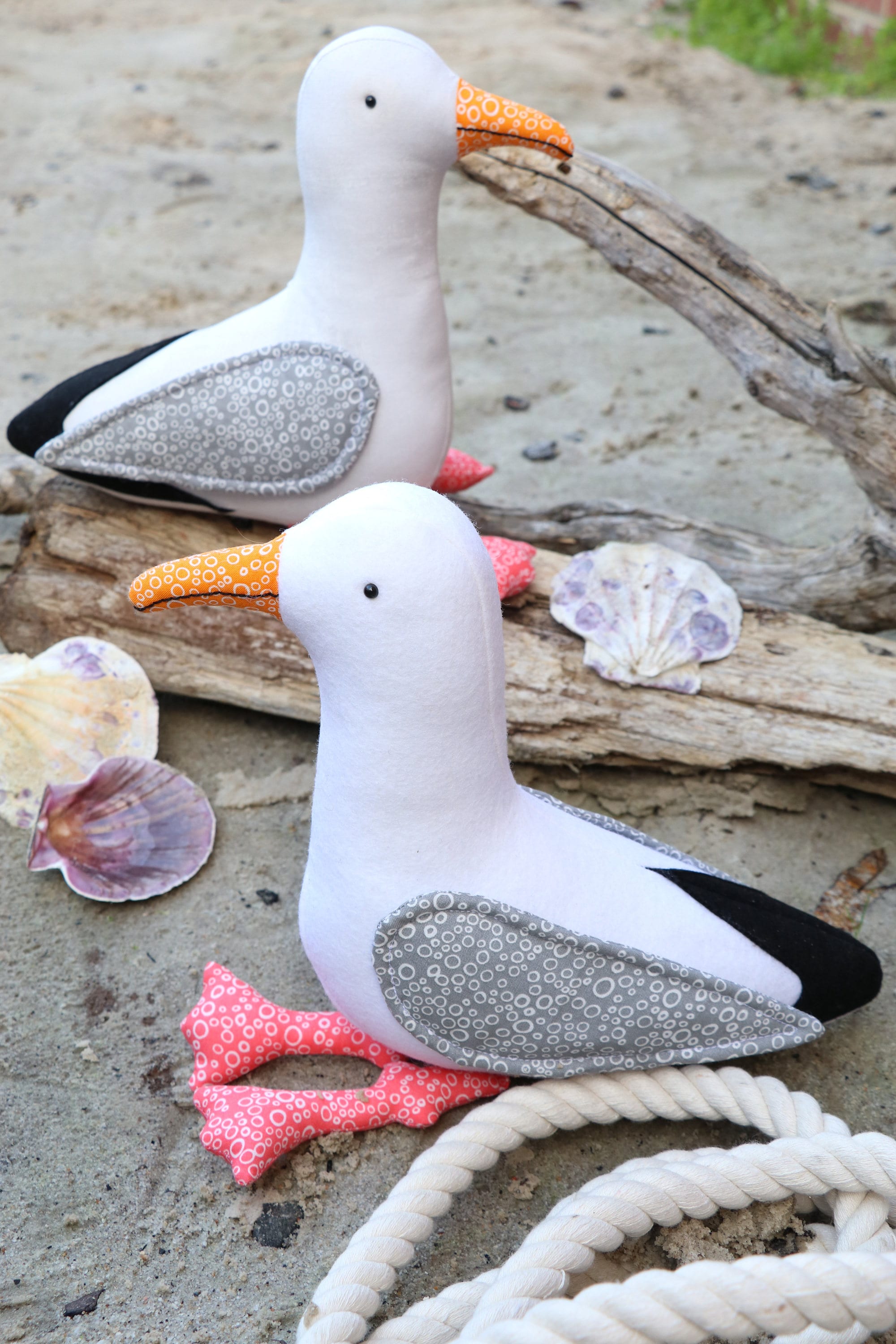 Gary & Glen: Seagull sewing pattern