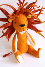 Load image into Gallery viewer, Frankie &amp; Dee: lion sewing pattern with clothes
