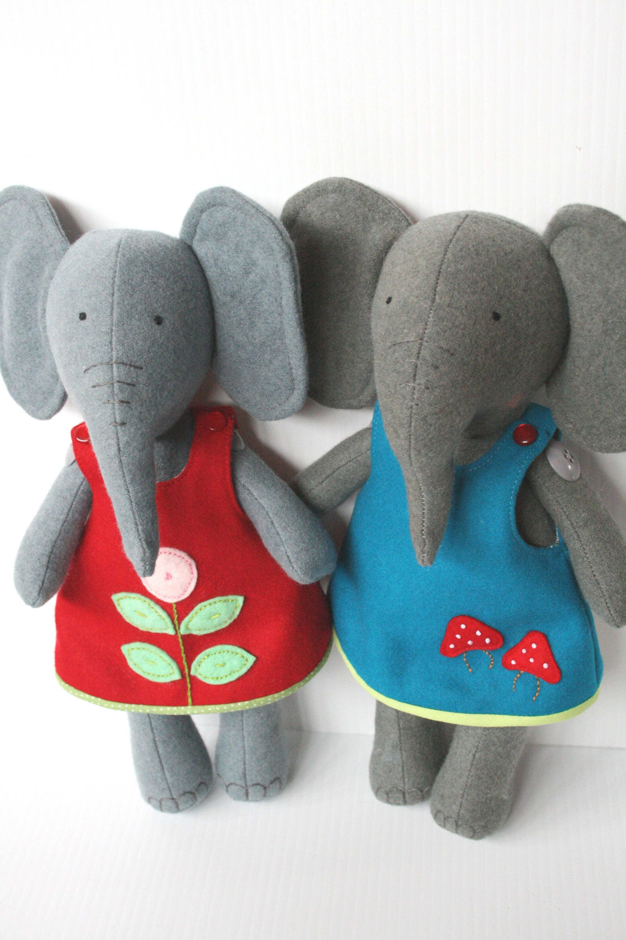 Elephant sewing pattern by Jodie Carleton of Ric Rac