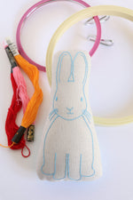 Load image into Gallery viewer, Jingle Bunny: embroidered bunny sewing pattern
