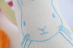 Load image into Gallery viewer, Jingle Bunny: embroidered bunny sewing pattern
