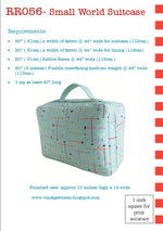 Load image into Gallery viewer, Small World Suitcase: Suitcase sewing pattern
