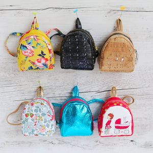 Bitty Backpacks sewing pattern by Jodie carleton of Ric Rac