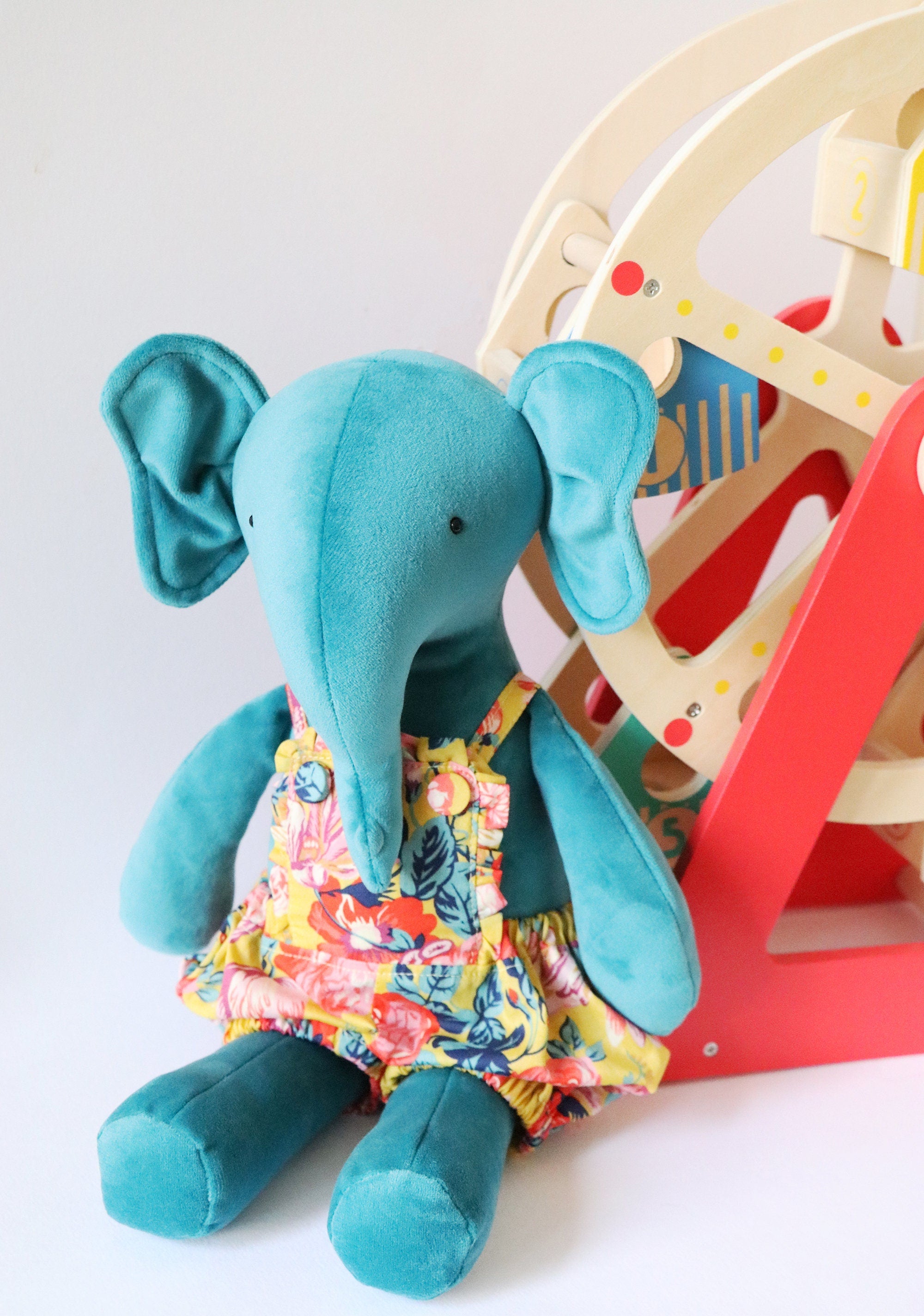 Sunday best: elephant sewing pattern with romper