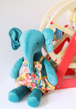 Load image into Gallery viewer, Sunday best: elephant sewing pattern with romper
