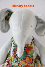 Load image into Gallery viewer, Sunday best: elephant sewing pattern with romper
