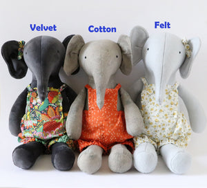 Sunday best: elephant sewing pattern with romper