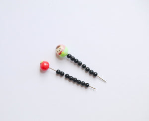 Tiny eye beads, black eye beads, 3mm eyes, beads for eyes, doll eyes, toy eyes