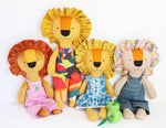 Load image into Gallery viewer, Dandy Lions: Lion sewing pattern with clothes
