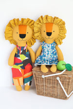 Load image into Gallery viewer, Dandy Lions: Lion sewing pattern with clothes
