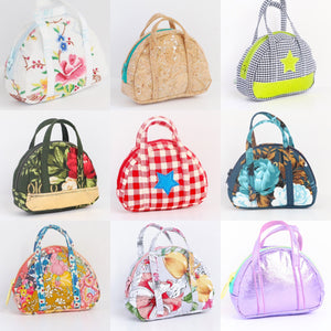 nine varieties of bitty bowler bags