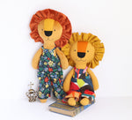 Load image into Gallery viewer, Dandy Lions: Lion sewing pattern with clothes
