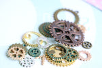 Load image into Gallery viewer, Robot gears,  clock parts, metal embellishments, steam punk, watch parts steampunk cogs, metal findings , metal wheels
