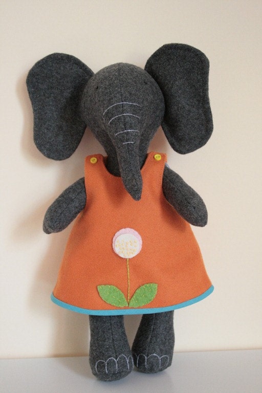 Parsley and Beet: Elephant sewing pattern