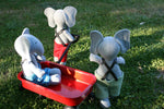 Load image into Gallery viewer, three stuffed toy elephants
