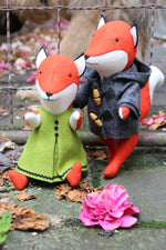 Load image into Gallery viewer, Ginger and Blue: Fox sewing pattern
