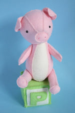 Load image into Gallery viewer, P is for Pig: Pig sewing pattern
