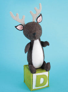 handsewn felt deer