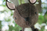 Load image into Gallery viewer, close up of felt deer face
