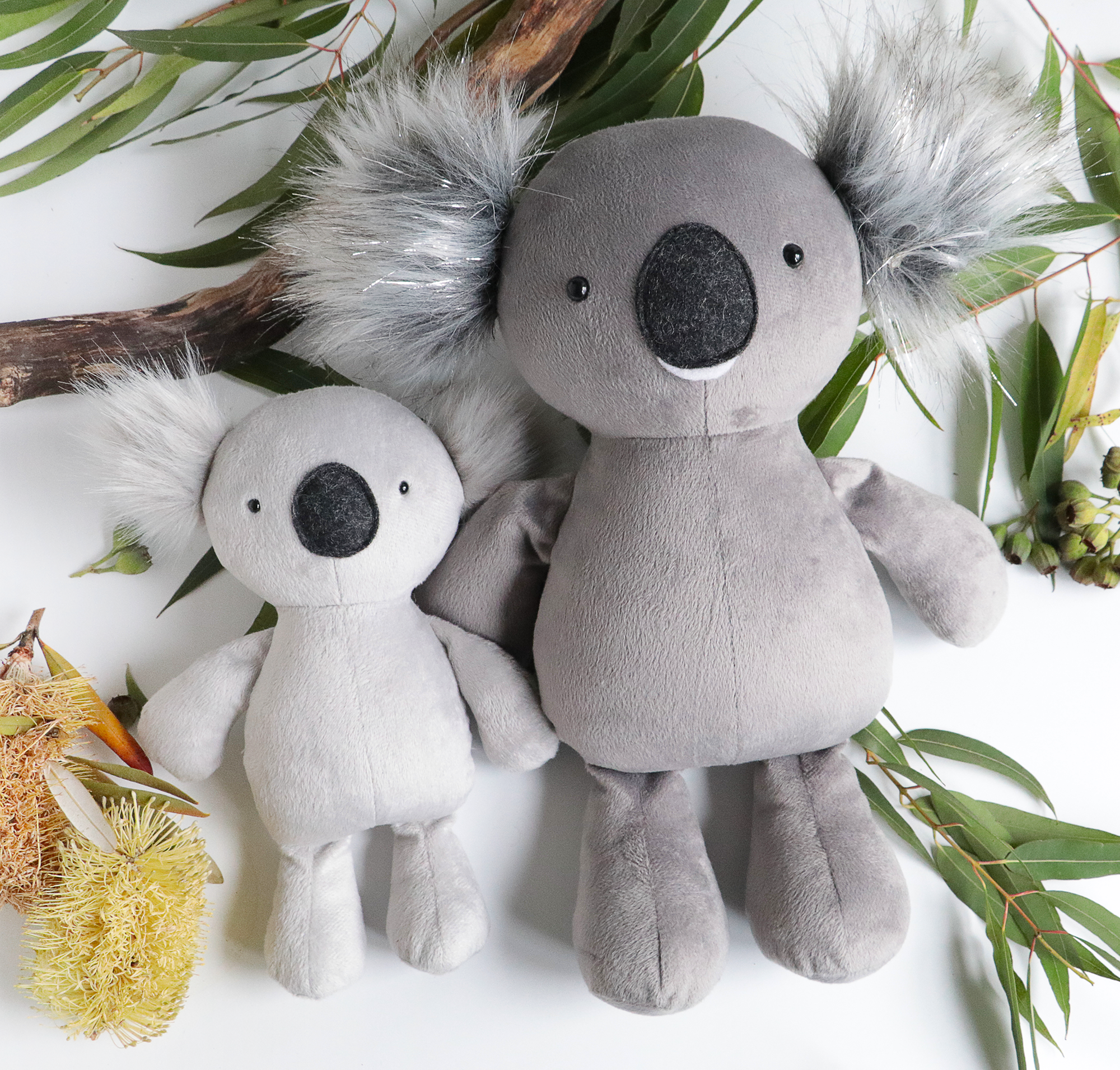 Banjo & Blue : koala sewing pattern